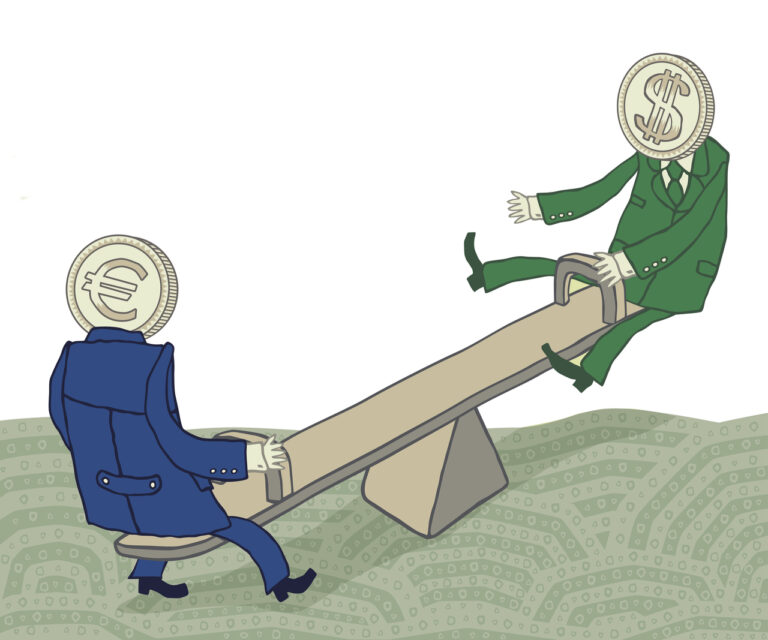 Euro dolar gugalnica
Foto: Shutterstock